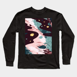 Leaf in Puddle Long Sleeve T-Shirt